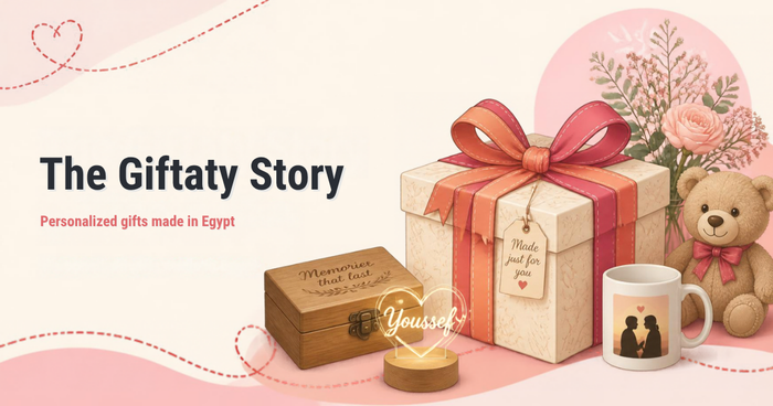 The Giftaty story: personalized gifts with names and photos, made in Egypt