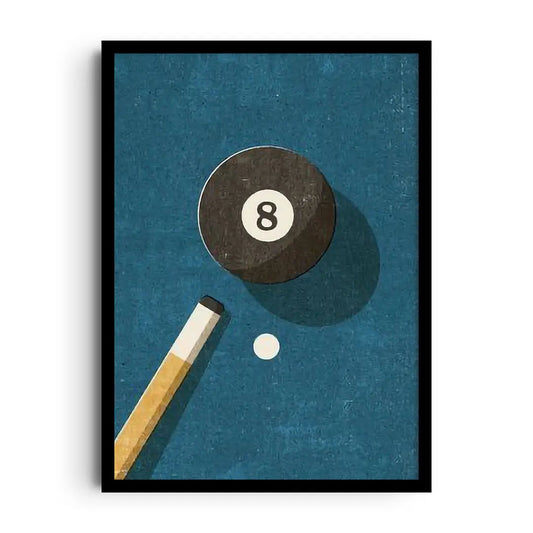 Framed poster of an athlete's movement shown as eight overlapping frames, rhythmic motion sequence wall art