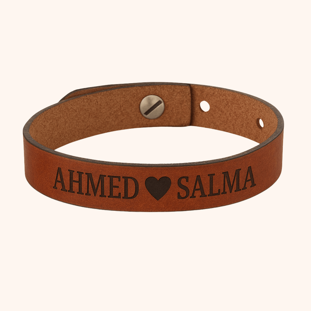 Giftaty Personalized Italian Leather Bracelet - Giftaty