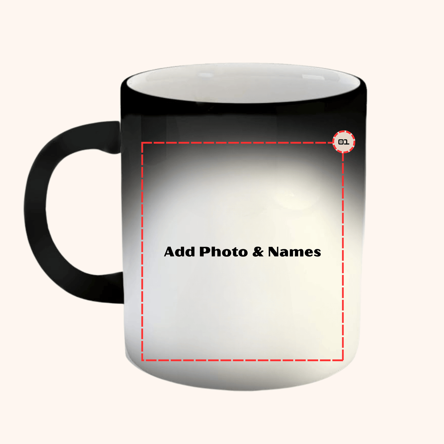 Giftaty Personalized Magic Mug – With Your Photo & Name - giftaty
