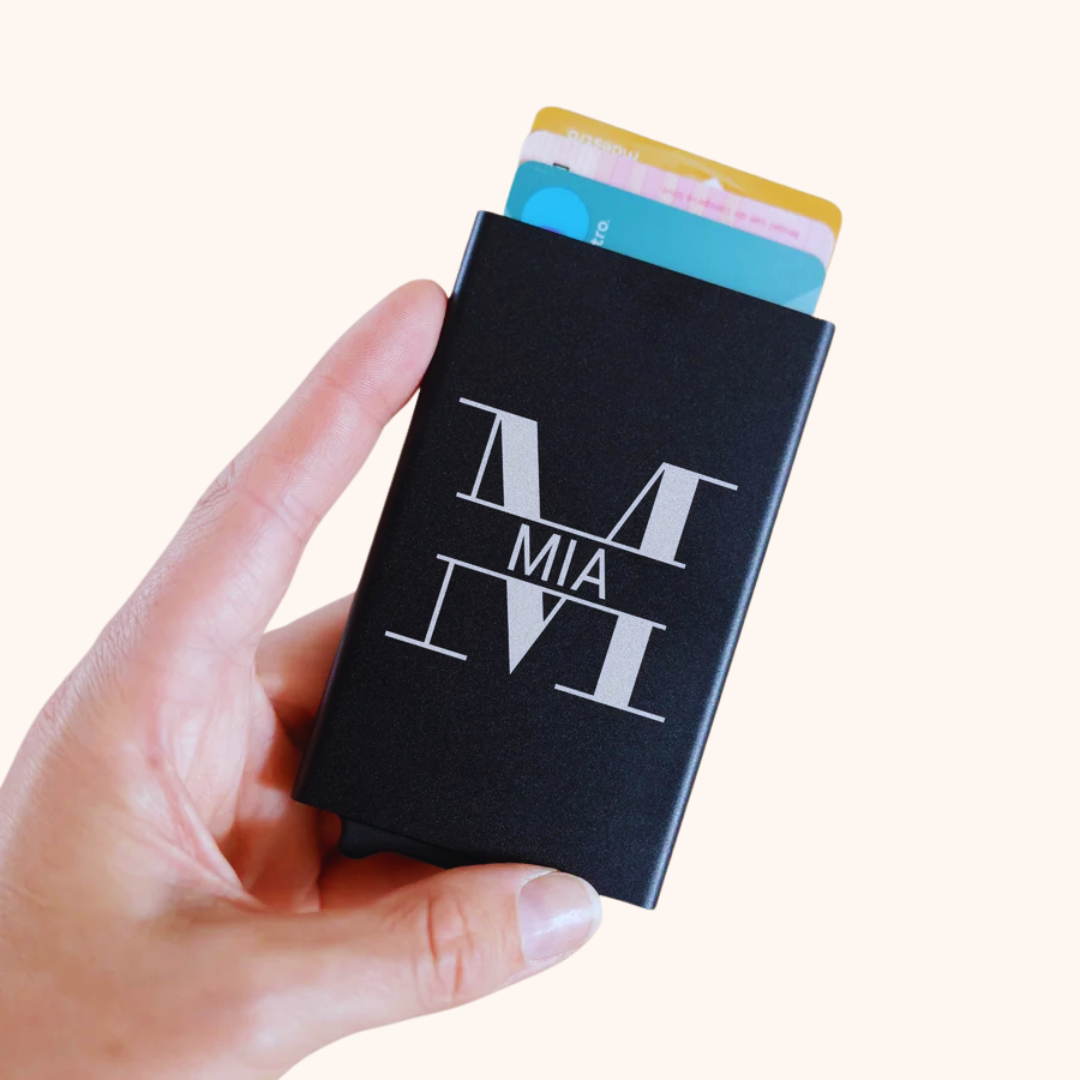 Giftaty Personalized Metal Card Holder