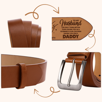 Giftaty Personalized Italian Leather Belt