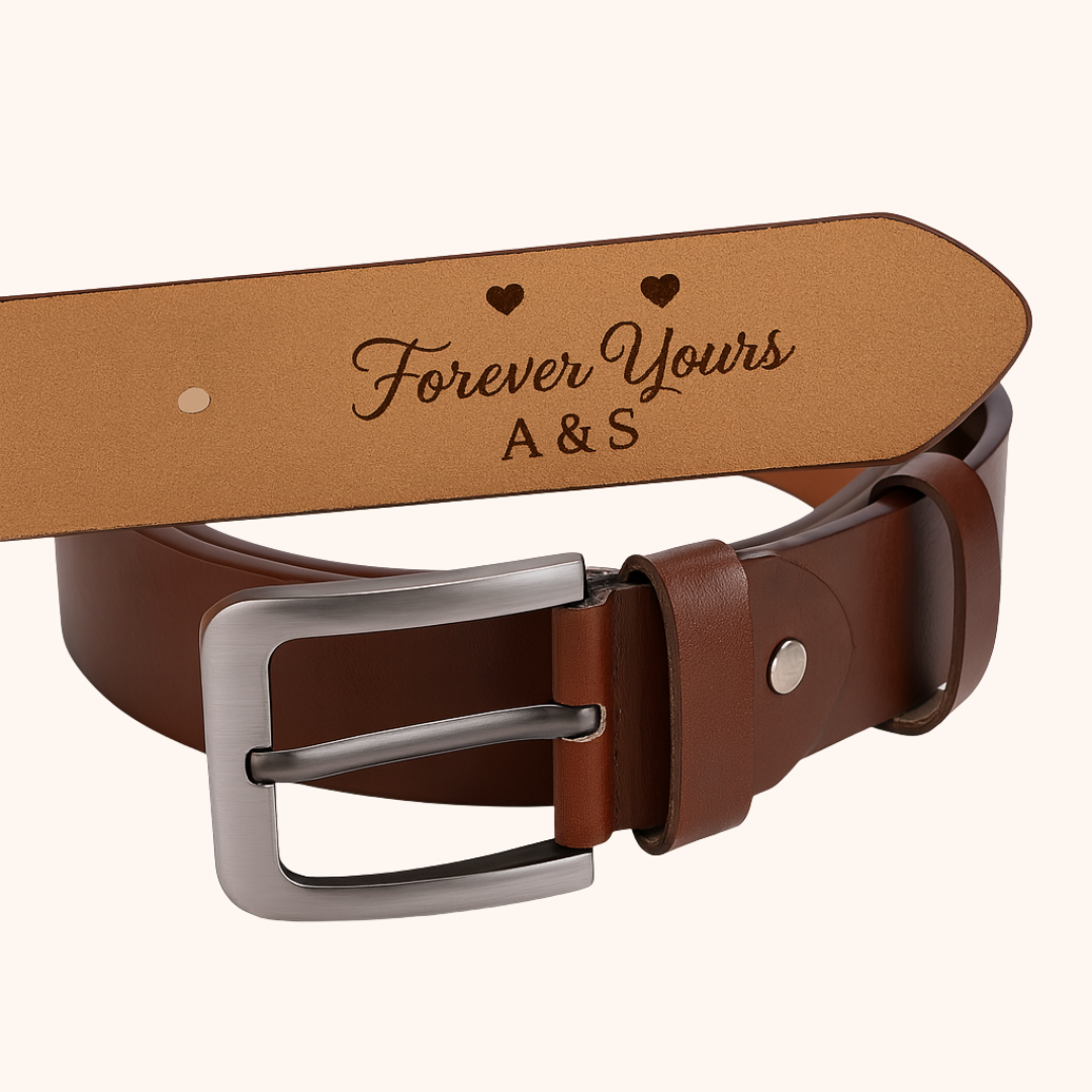 Giftaty Personalized Italian Leather Belt