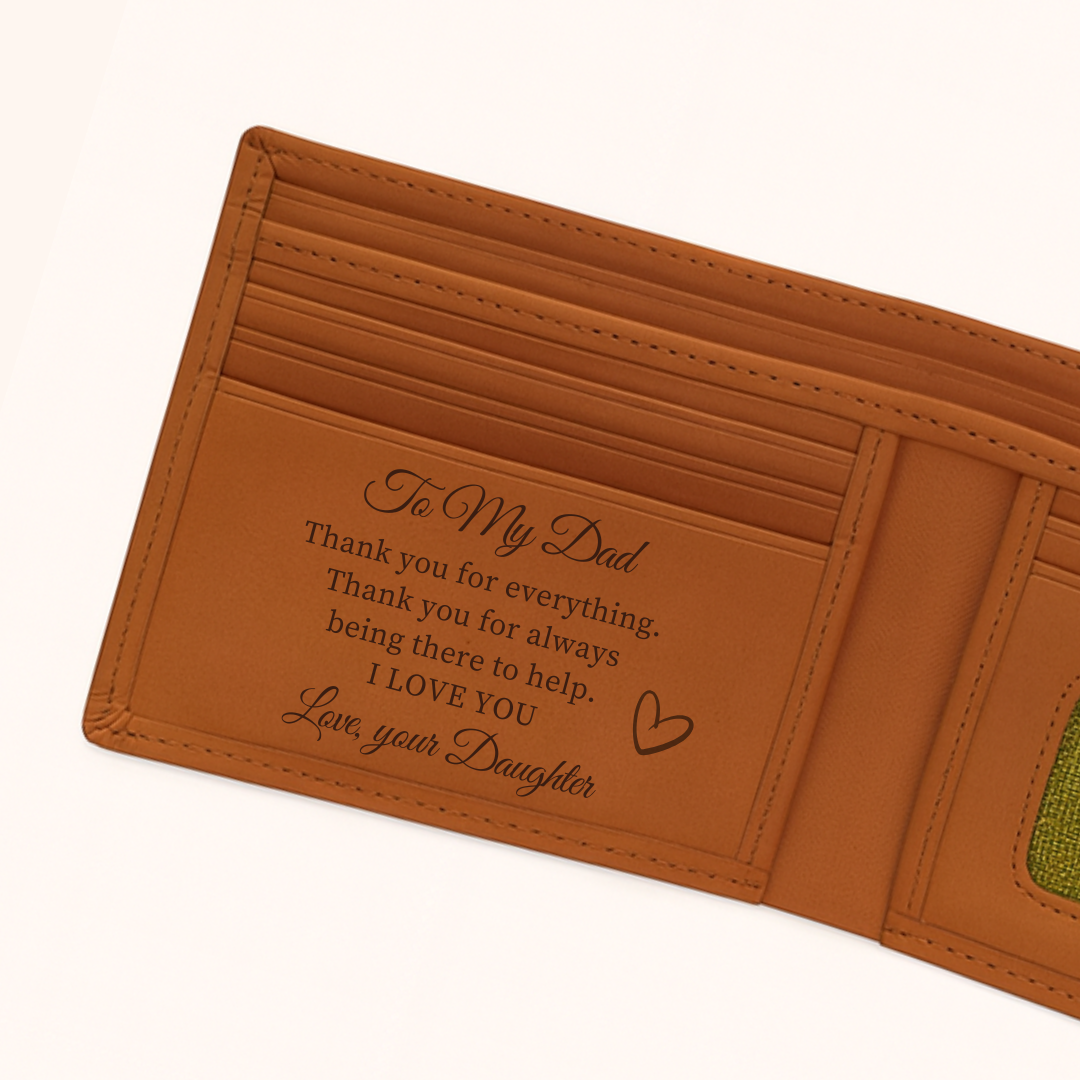 Giftaty Personalized Italian Leather Wallet