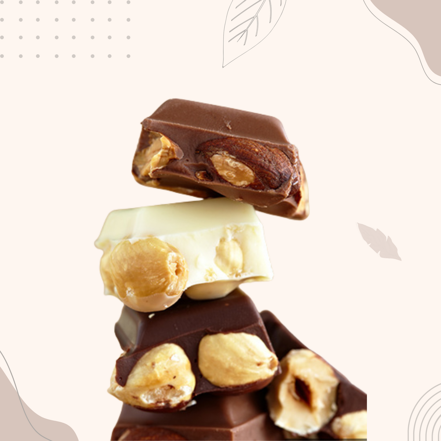 Premium Chocolate Wooden Box with Nuts – Custom Box Names & Messages