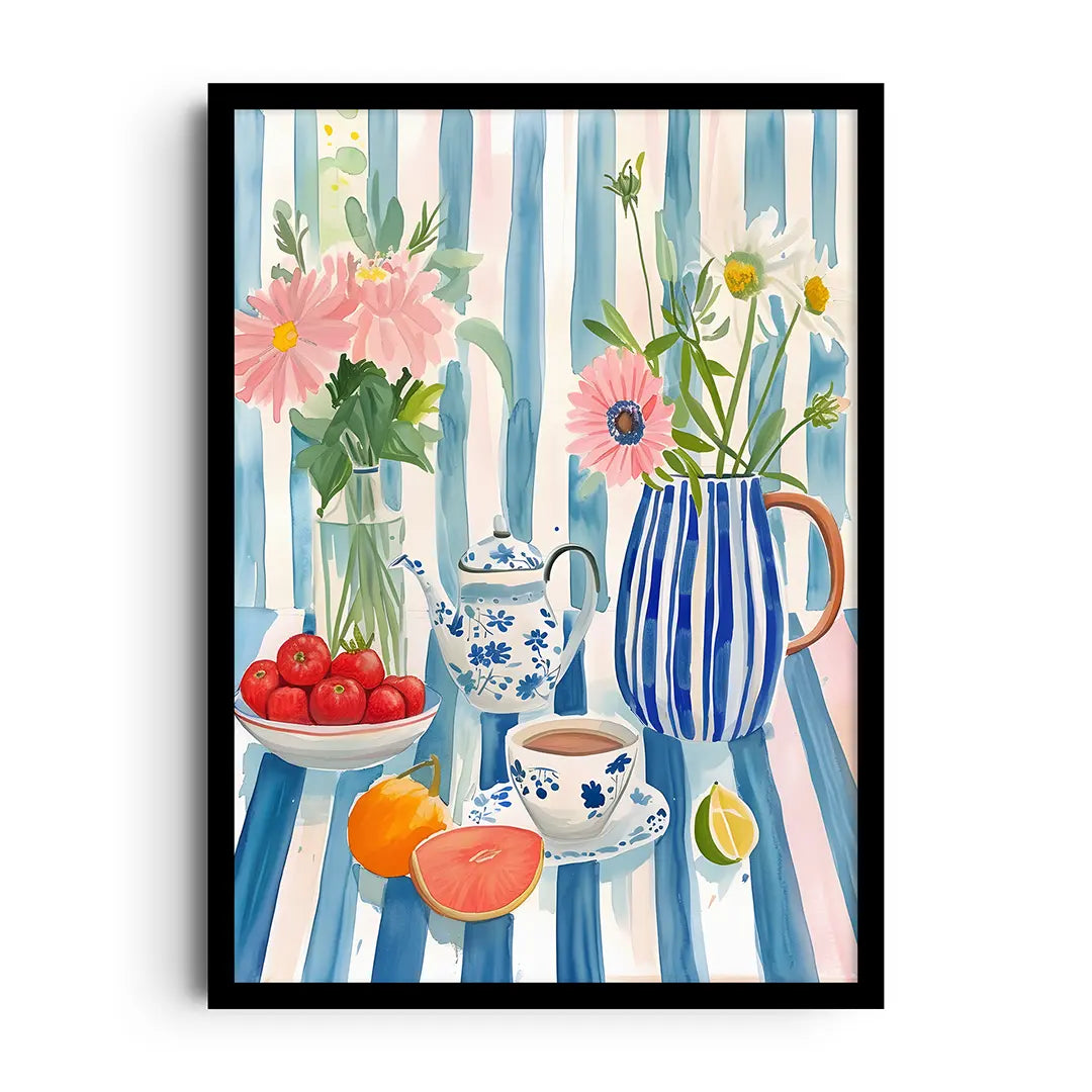 Giftaty Girls Frames | Wall Art | Home Decor (CITRUS TEATIME, Girls)