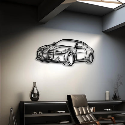 هدية BMW M4 G82 Silhouette مخصصة | لوحة جدارية مخصصة