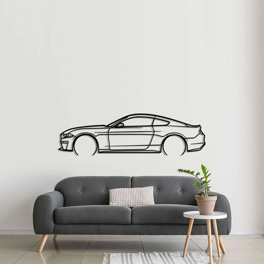 Custom Ford Mustang 5.0 Silhouette Gift | Personalized Wall Art