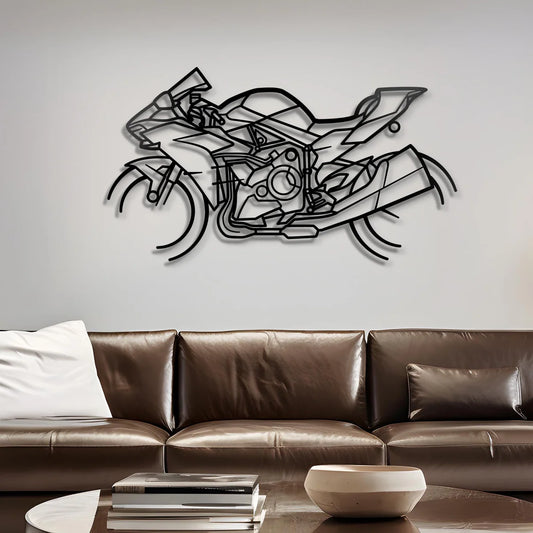 Custom Suzuki GSX-R 600 Silhouette Gift | Personalized Wall Art