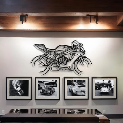 Custom Yamaha YZF-R1 Silhouette Gift | Personalized Wall Art