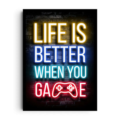 Giftaty Gaming Frames | Wall Art | Home Decor (GAMER'S PARADISE, Gaming)