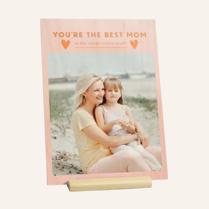 Giftaty Customized Wooden Mother's Day Card Gift