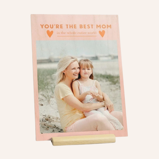 Giftaty Customized Wooden Mother's Day Card Gift