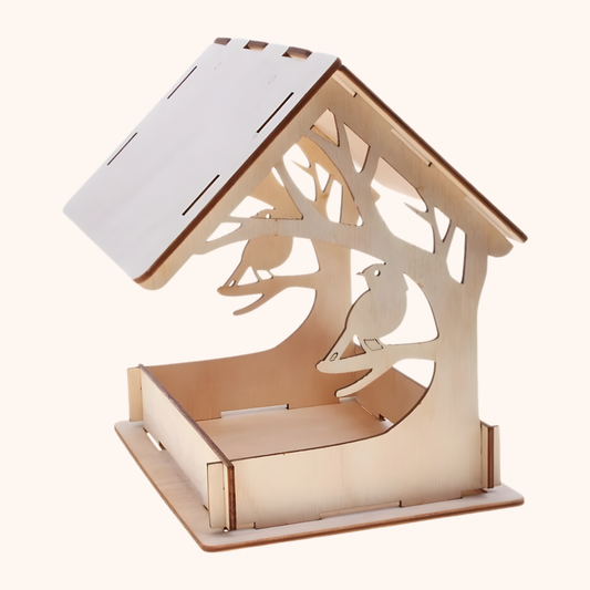 Giftaty Wooden Bird Feeder for Small Birds – Unique Garden Gift