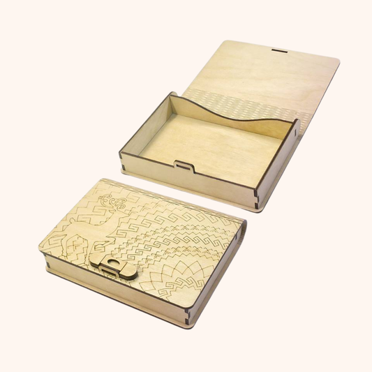 Giftaty Wooden Flex Book Box – Personalized Keepsake Gift