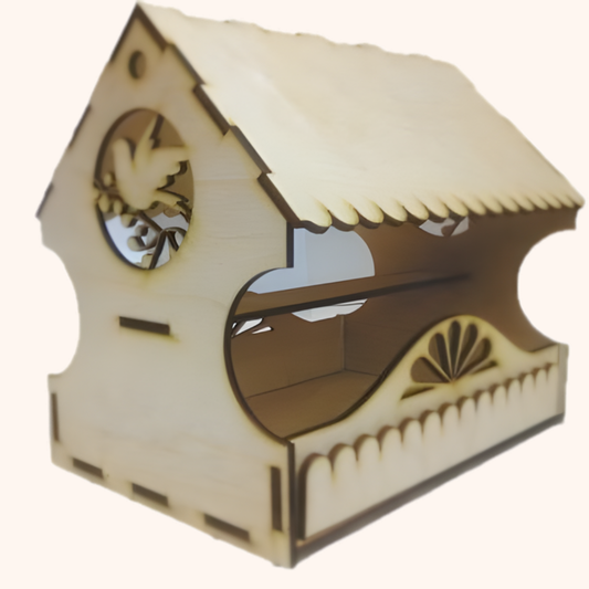 Giftaty Wooden Hinged Bird Feeder – Garden & Patio Gift