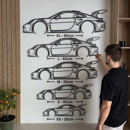 Giftaty Custom Car Silhouette Gift for Car Lovers | Personalized Wall Art