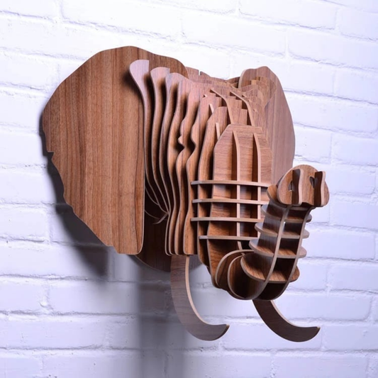 Giftaty Elephant Head 3D Puzzle – Unique Home Decor Gift