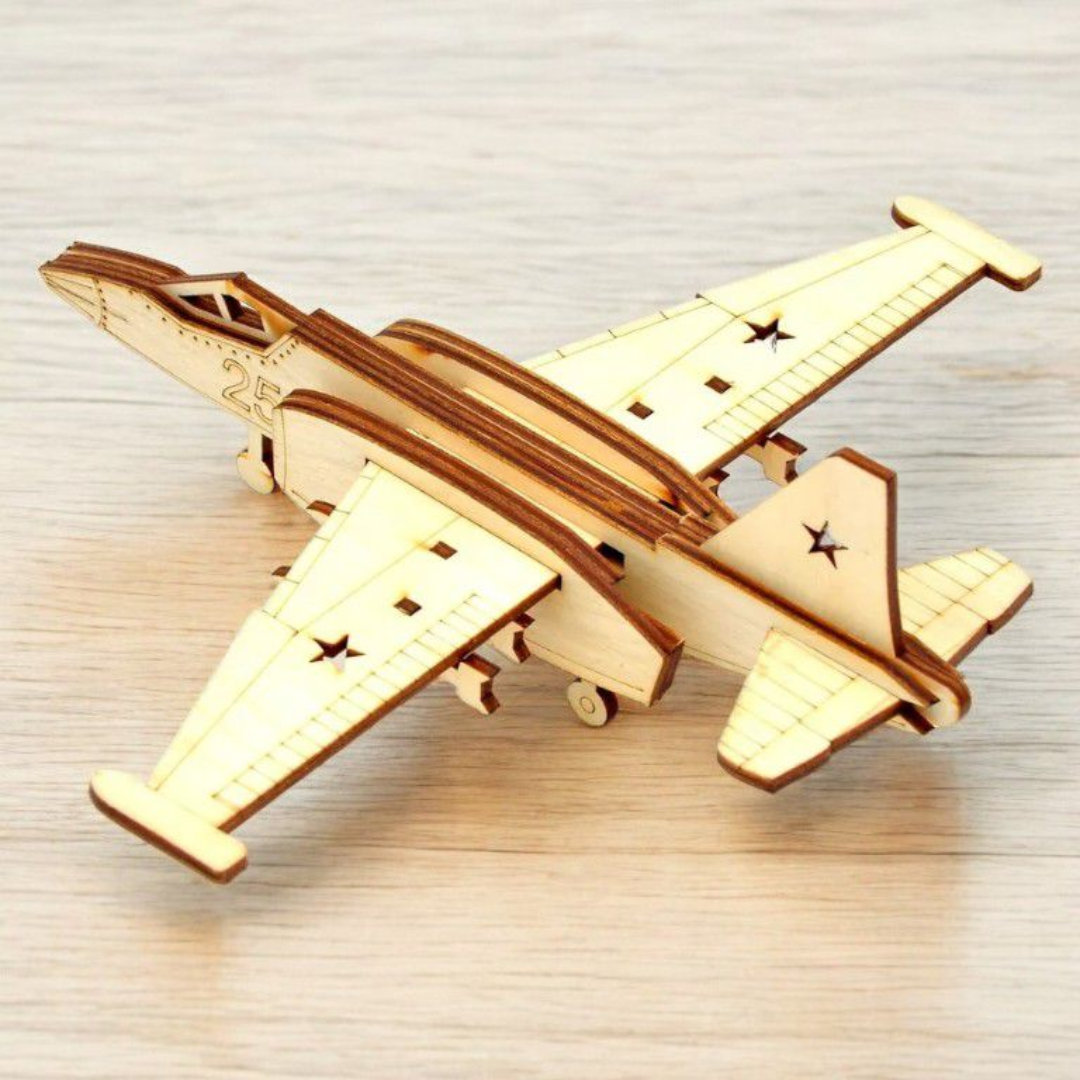 Giftaty Fighter Plane 3D Wooden Model – Unique Gifts for Him