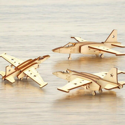 Giftaty Fighter Plane 3D Wooden Model – Unique Gifts for Him