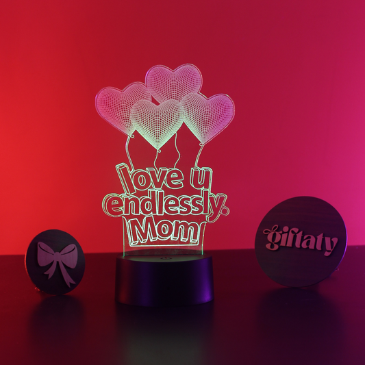 Giftaty 3D LED Acrylic Gift with Wooden Box – Ready-to-Use Designs for Every Occasion