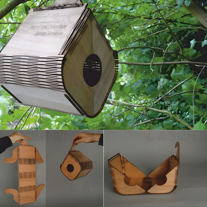 Giftaty Wooden Birdhouse Gift – Unique Garden Decor