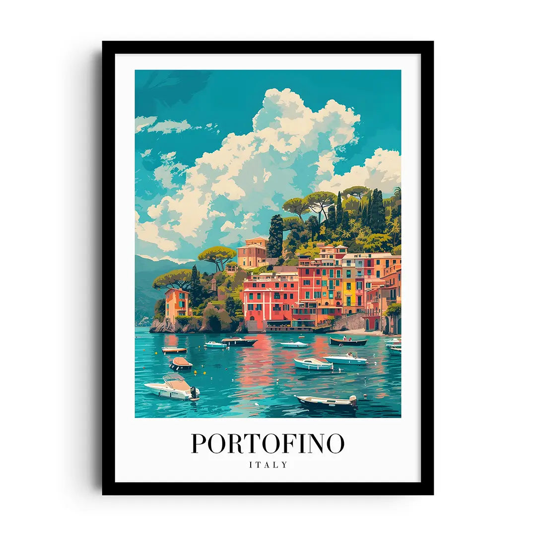Giftaty Locations Frames | Wall Art | Home Decor (PORTOFINO, Locations)