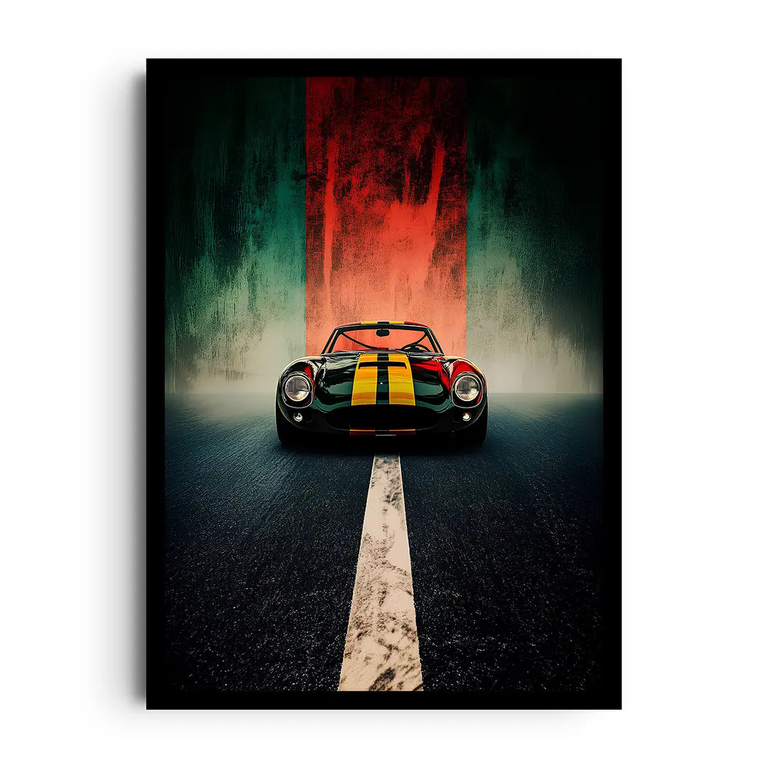 Giftaty Cars & Motors Frames | Wall Art | Home Decor (STRIPES & ASPHALT, Cars & Motors)