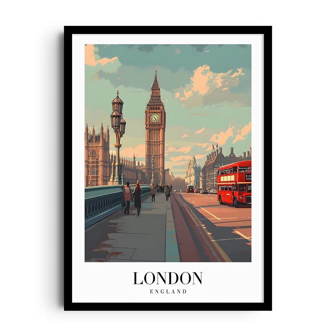 Giftaty Locations Frames | Wall Art | Home Decor (LONDON, Locations)