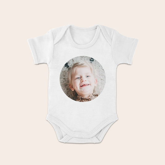 Personalized organic cotton baby grow gift by Giftaty, main product view