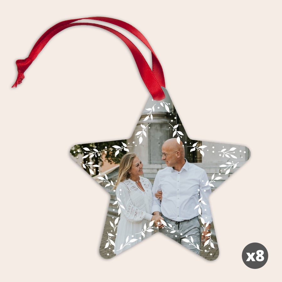 Personalized star Christmas ornaments gift set by Giftaty