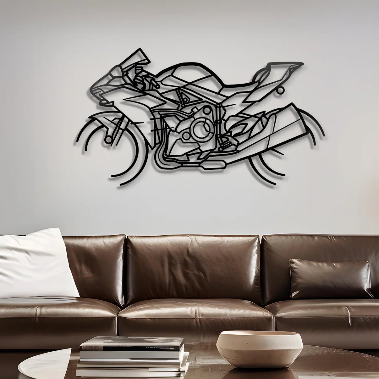 Custom Aprilia RSV4 Silhouette Gift | Personalized Wall Art - Giftaty