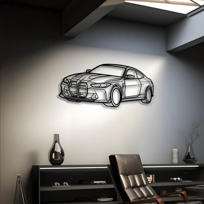 Custom BMW M4 G82 Silhouette Gift | Personalized Wall Art - Giftaty