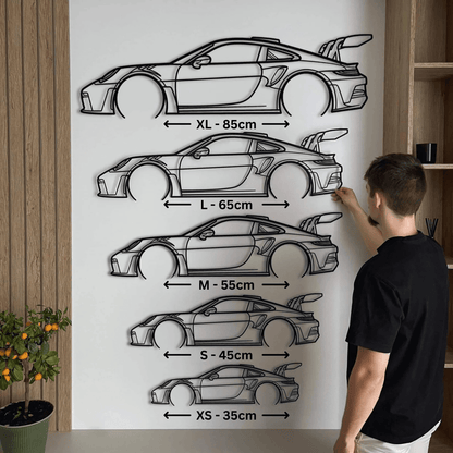 Custom Chevrolet Corvette Z06 C7 Silhouette Gift | Personalized Wall Art - Giftaty