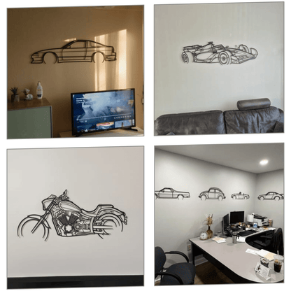 Custom Chevrolet Corvette Z06 C7 Silhouette Gift | Personalized Wall Art - Giftaty