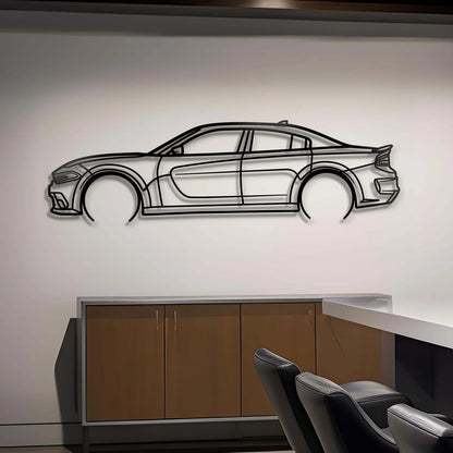 Custom Dodge Charger SRT Hellcat Silhouette Gift | Personalized Wall Art - Giftaty