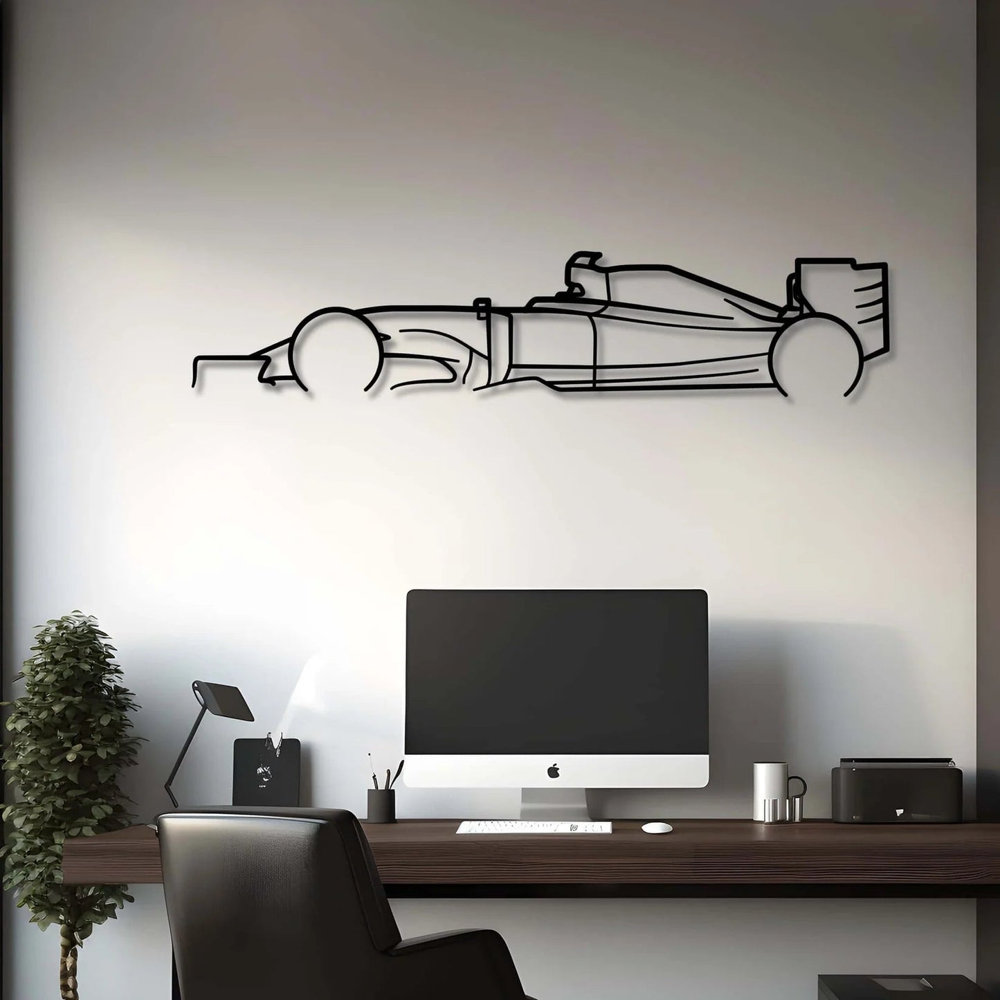 Custom F1 Car Silhouette Gift | Personalized Wall Art - Giftaty