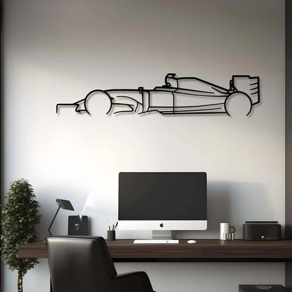 Custom F1 Car Silhouette Gift | Personalized Wall Art - Giftaty