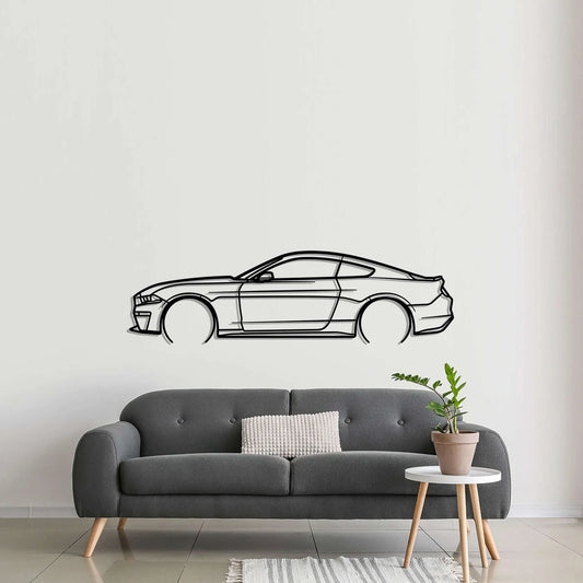 Custom Ford Mustang 5.0 Silhouette Gift | Personalized Wall Art - Giftaty