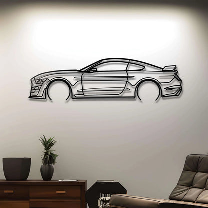 Custom Ford Mustang Shelby GT500 Silhouette Gift | Personalized Wall Art - Giftaty