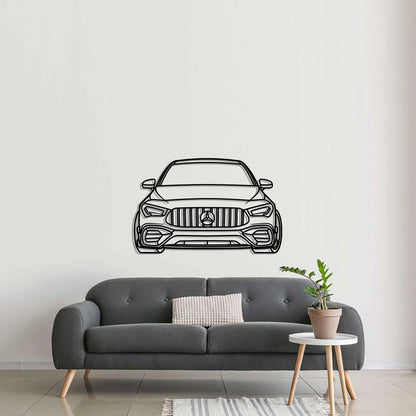 Custom Mercedes-AMG CLA 45 S Front Silhouette Gift | Personalized Wall Art - Giftaty