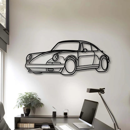Custom Porsche 911 (964) Carrera Silhouette Gift | Personalized Wall Art - Giftaty