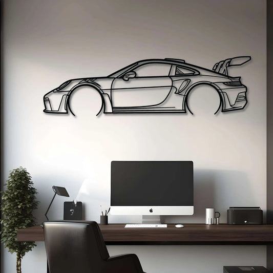Custom Porsche 911 GT3 RS (992) Silhouette Gift | Personalized Wall Art - Giftaty