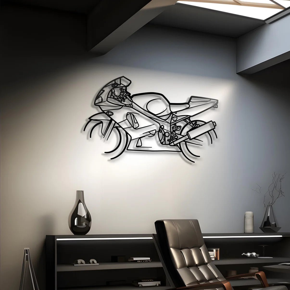 Custom Suzuki GSX-R 600 Silhouette Gift | Personalized Wall Art - Giftaty