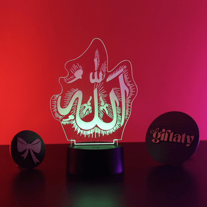 Giftaty 3D LED Acrylic Gift with Wooden Box – Ready - to - Use Designs for Every Occasion - Giftaty