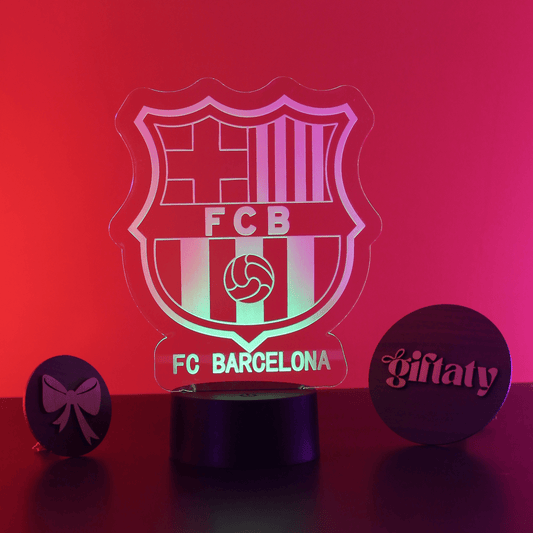 Giftaty Barcelona 3D LED Night Light – Acrylic Lamp for Barça Fans - Giftaty