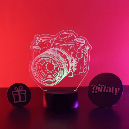 Giftaty Camera 3D Acrylic Night Light Gift - Giftaty