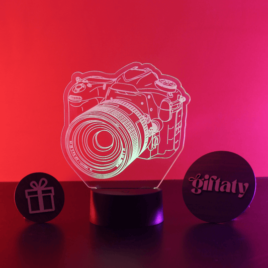 Giftaty Camera 3D Acrylic Night Light Gift - Giftaty