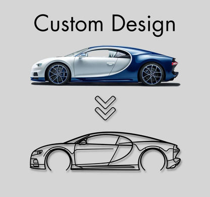 Giftaty Custom Car Silhouette Gift for Car Lovers | Personalized Wall Art - Giftaty