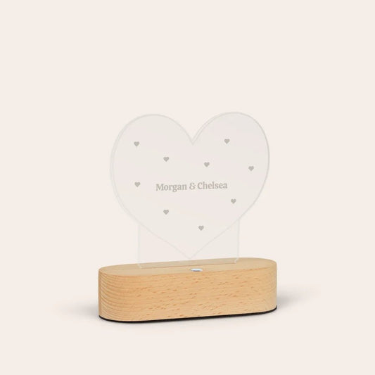 Giftaty Customized Heart Name LED Light Gift - Giftaty